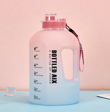 2,2L Sportwaterfles met Groot Volume en Kleurverloop