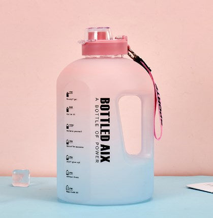 2,2L Sportwaterfles met Groot Volume en Kleurverloop