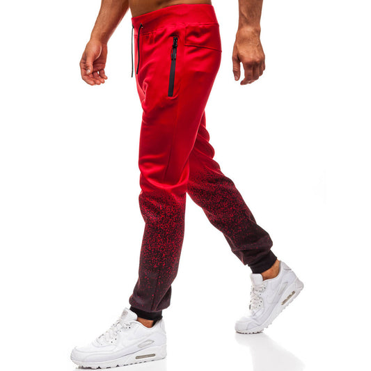 3D Heren Sportbroek met Kleurverloop