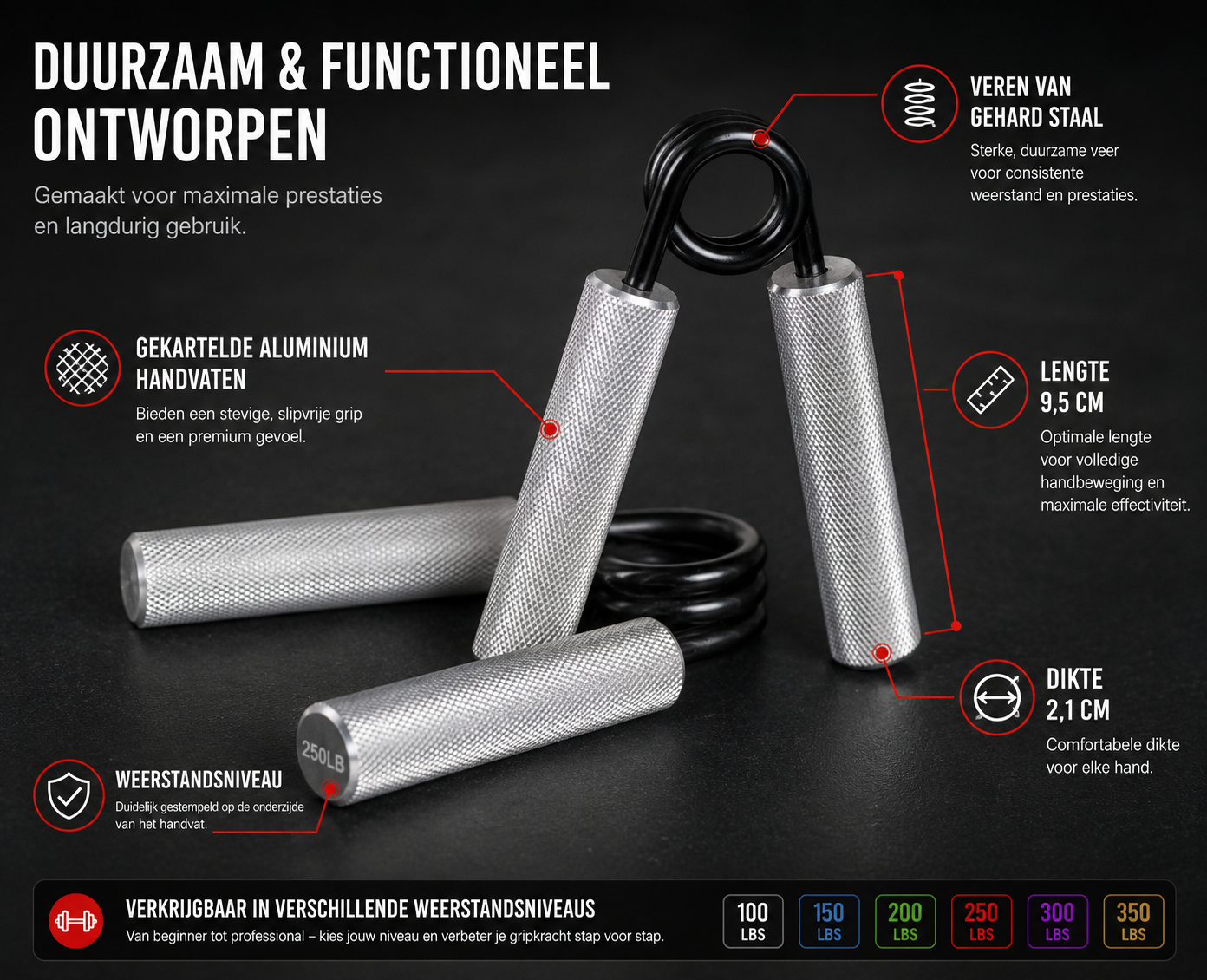Aluminium Hand Grip Trainer