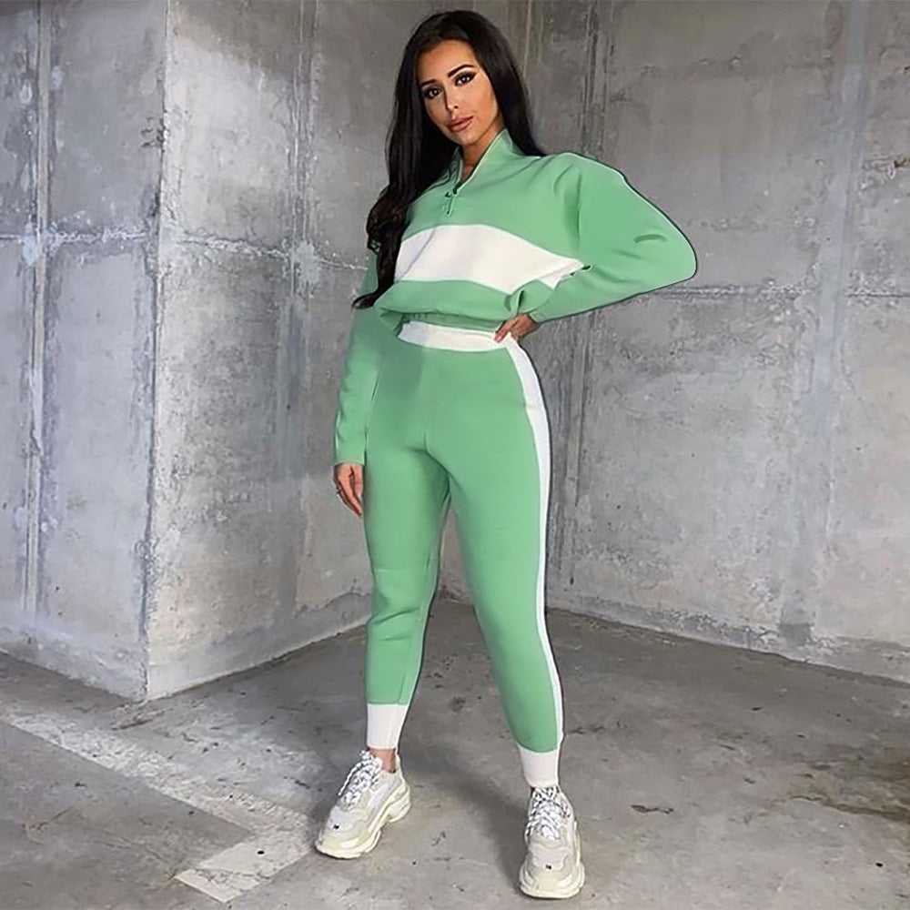 Casual Dames Sportset met Colorblock Design
