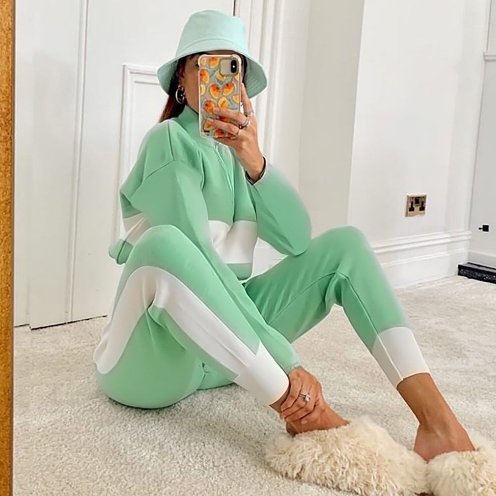 Casual Dames Sportset met Colorblock Design