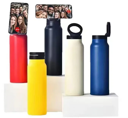 Sport Grip Kettle met Magnetische Telefoonhouder