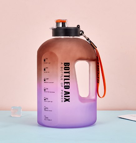 2,2L Sportwaterfles met Groot Volume en Kleurverloop