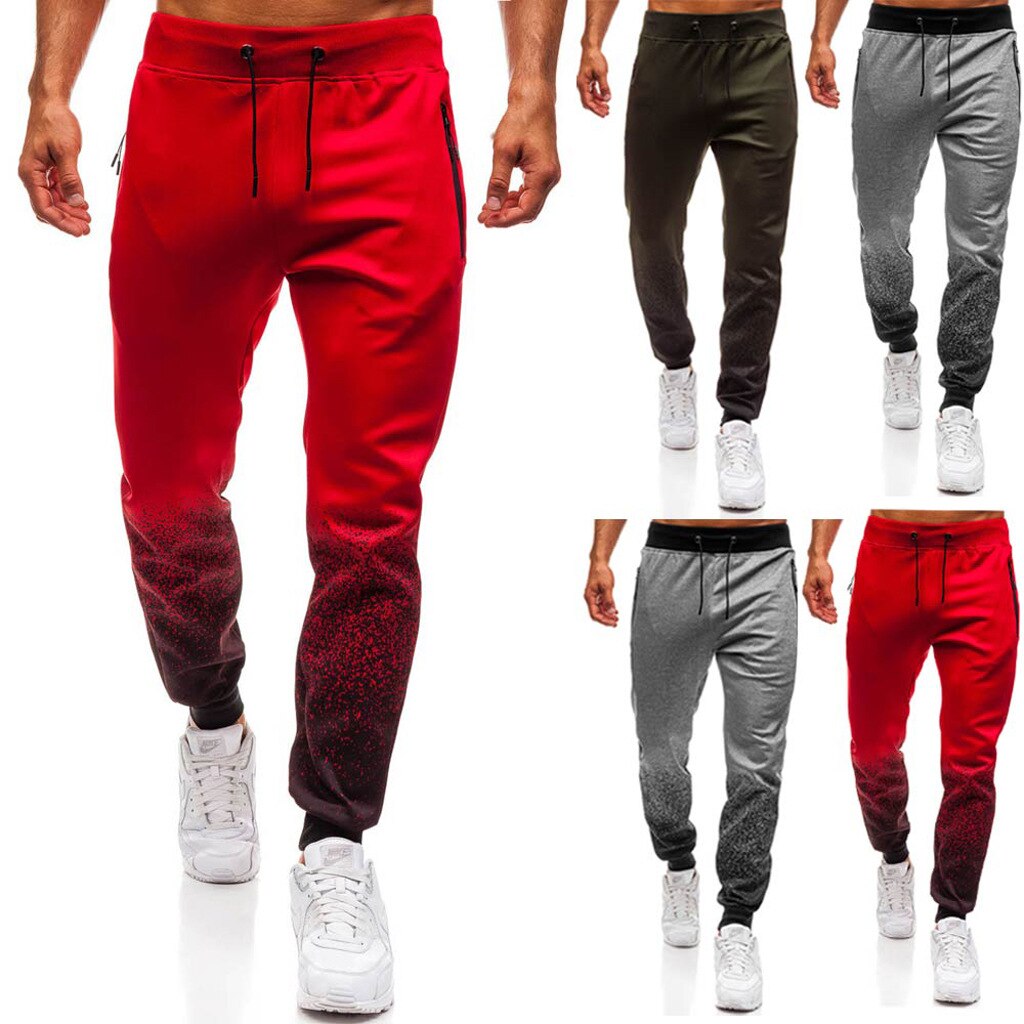 3D Heren Sportbroek met Kleurverloop