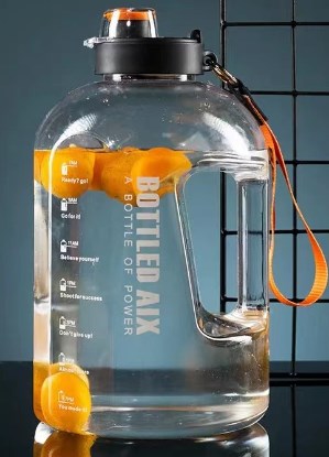 2,2L Sportwaterfles met Groot Volume en Kleurverloop